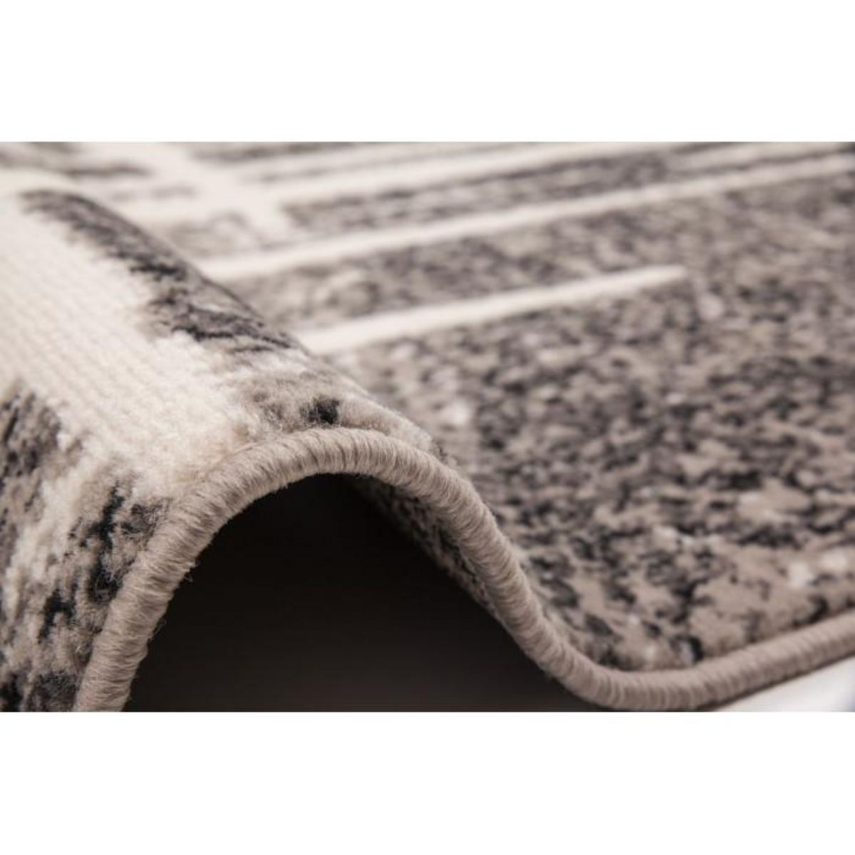 Paris Prix Tapis Vintage à Poils Courts Fait Main  Rohullah  Gris