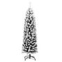Voir la diapositive 3 : VIDAXL Sapin de Noël artificiel mince flocon de neige vert 120 cm PVC