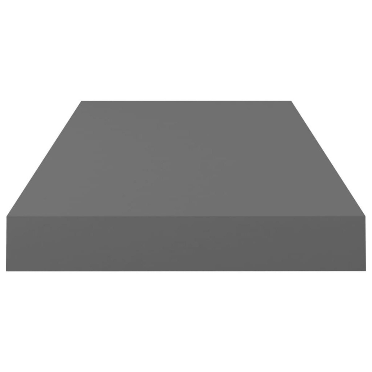 VIDAXL Etagere murale flottante Gris brillant 50x23x3,8 cm MDF