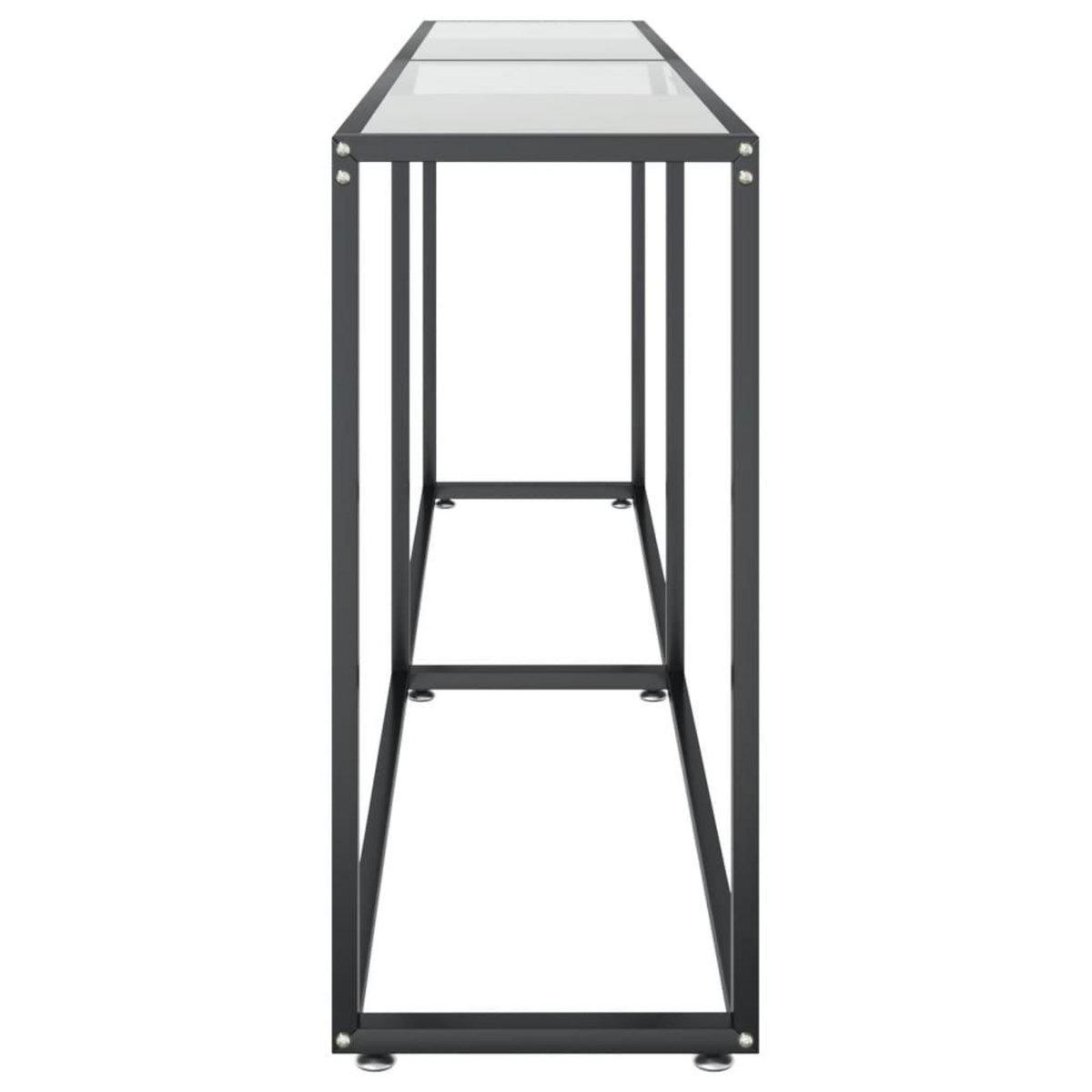 VIDAXL Table console Transparent 200x35x75,5 cm Verre trempe