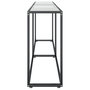 Voir la diapositive 4 : VIDAXL Table console Transparent 200x35x75,5 cm Verre trempe