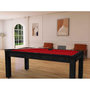 Voir la diapositive 2 : Paris Prix Table de Billard Convertible  Oregon  213cm Noir & Rouge