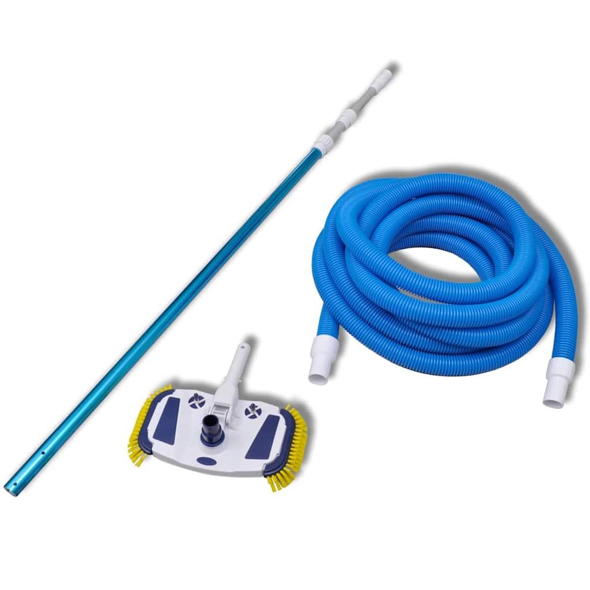 Voir la diapositive 2 : VIDAXL Aspirateur de piscine avec manche telescopique et tuyau