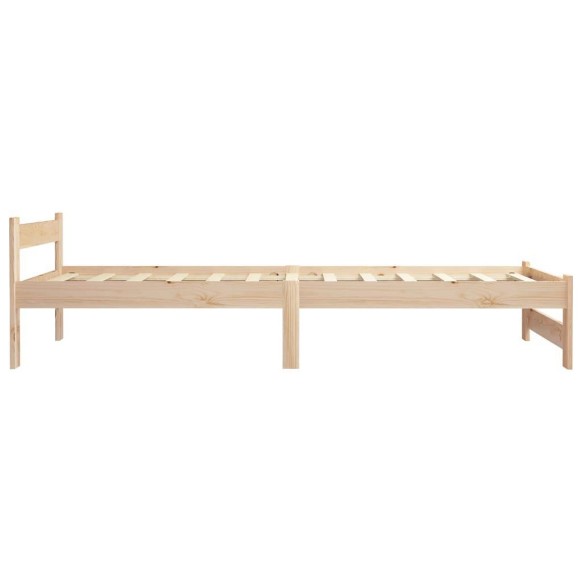 VIDAXL Cadre de lit sans matelas bois massif de pin 100x200 cm