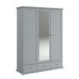 Voir la diapositive 1 : Armoire 3 portes 2 tiroirs L152cm NESRINE