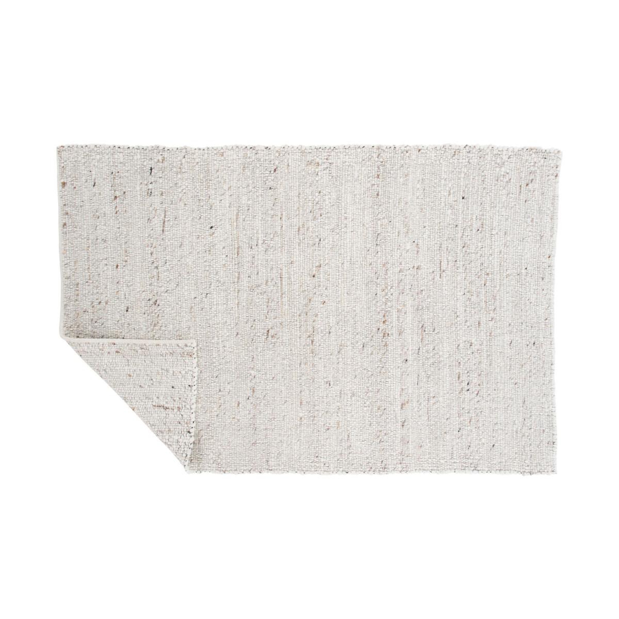 Voir la diapositive 2 : Paris Prix Tapis déco en laine  loump  160x230cm blanc & beige