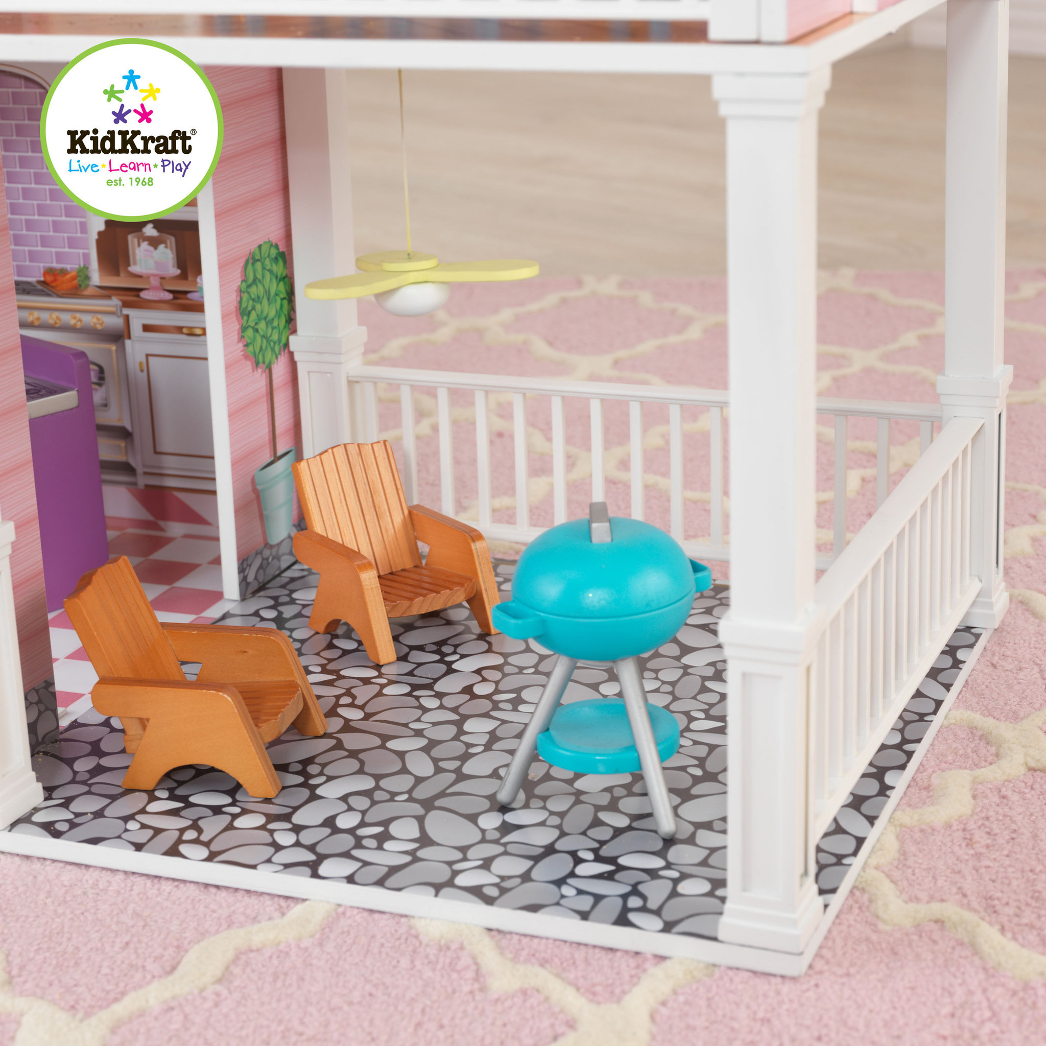 Voir la diapositive 3 : Kidkraft Maison de poupée bois Country Estate