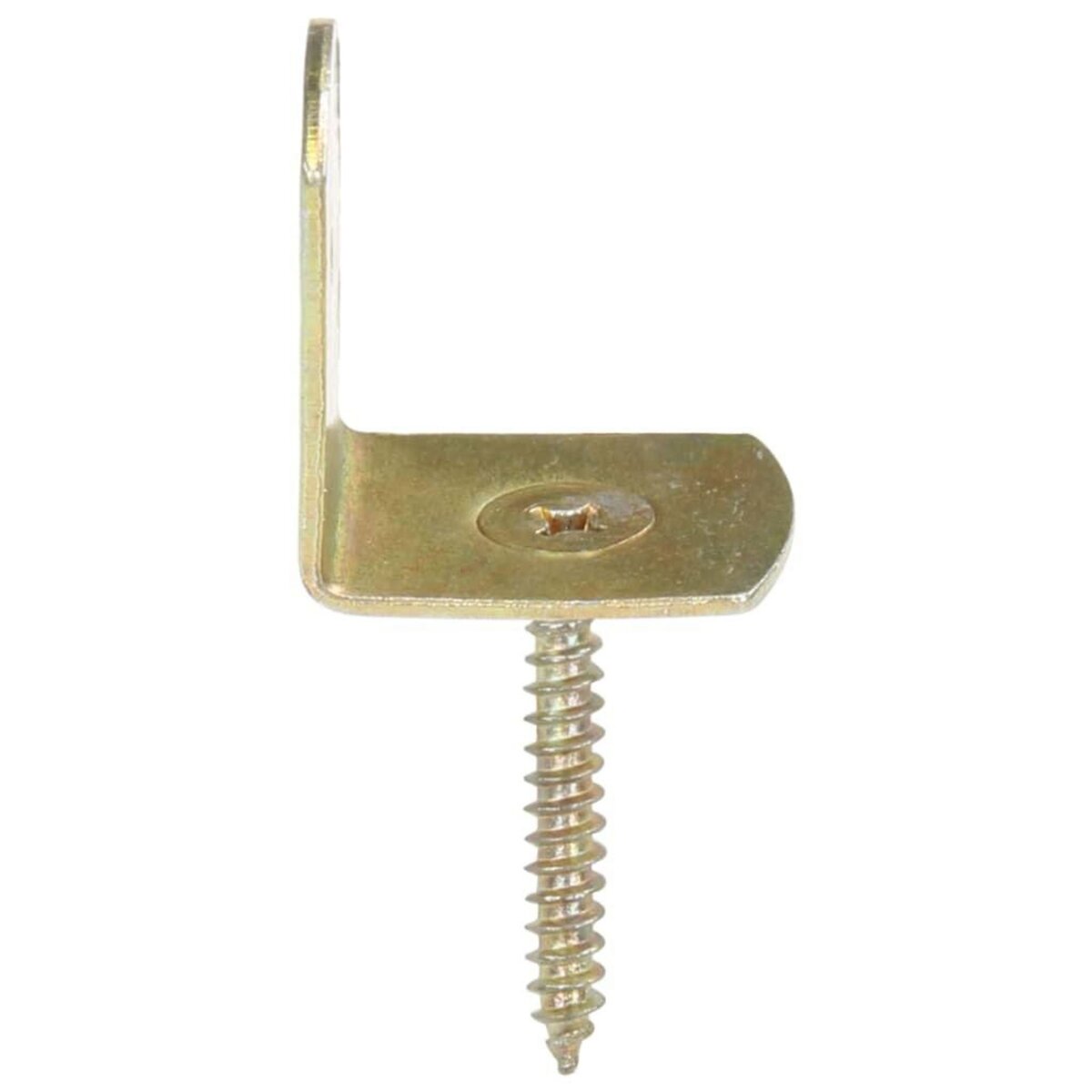 VIDAXL Supports de panneau de cloture 24pcs Forme en L Metal galvanise