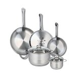 ELO Ensemble de 3 Poêles de cuisson 24, 28 et 32 cm et 2 faitouts 14 et 24 cm Elo Profi Brillant