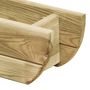 Voir la diapositive 3 : VIDAXL Lit sureleve de jardin 80x16x16 cm Bois de pin impregne