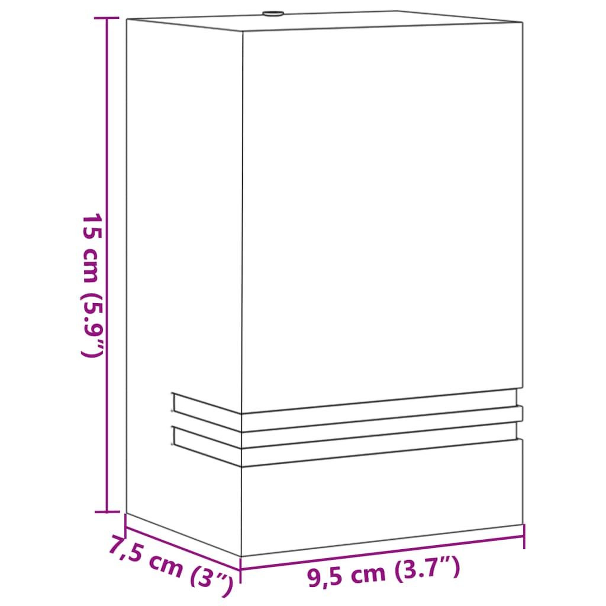 Voir la diapositive 6 : VIDAXL Appliques murales d'exterieur 2 pcs noir acier inoxydable