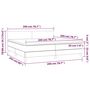 Voir la diapositive 6 : VIDAXL Sommier a lattes de lit avec matelas LED Gris fonce 200x200 cm