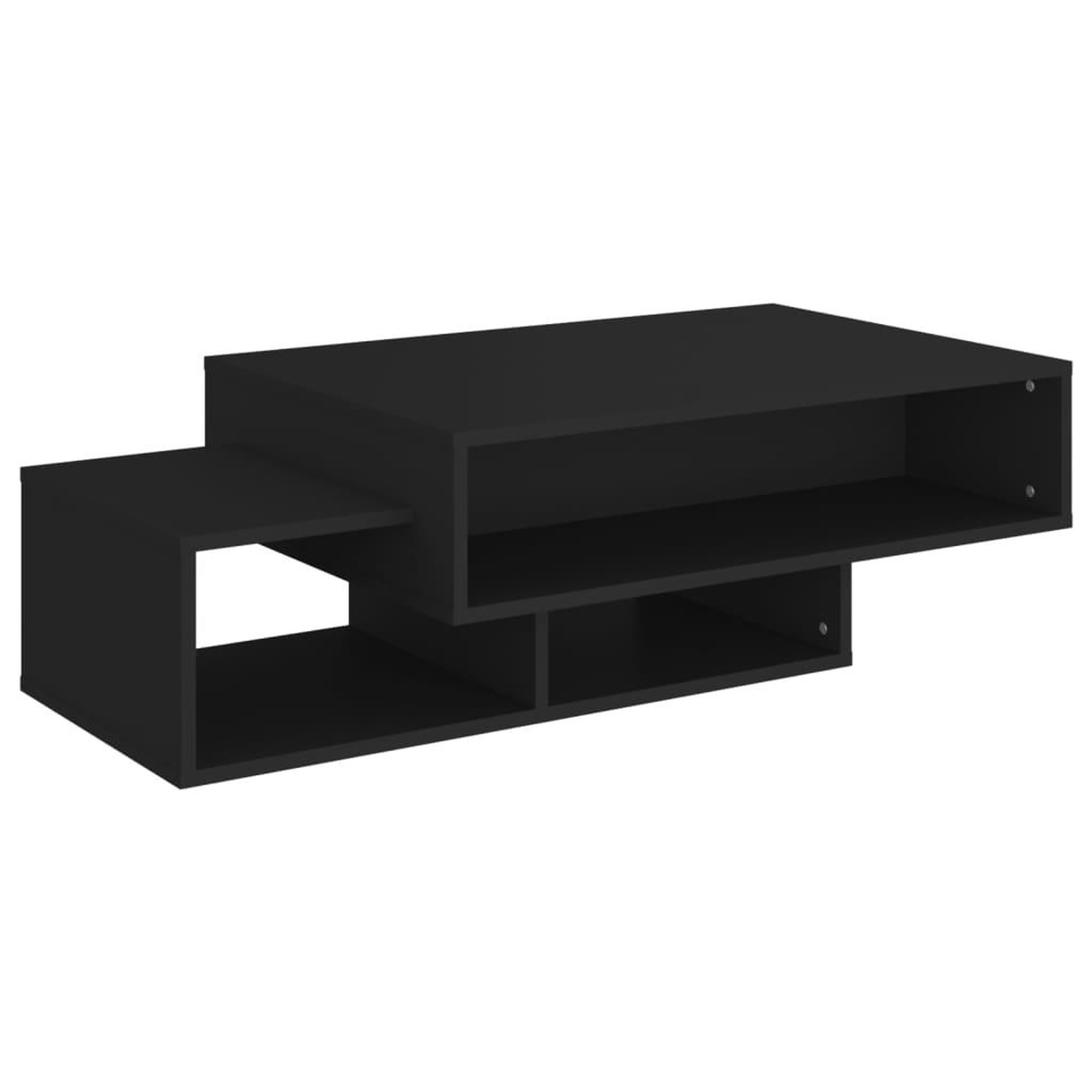 Voir la diapositive 2 : VIDAXL Table basse Noir 105x55x32 cm Bois d'ingenierie