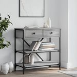 VIDAXL Table console sonoma gris 75x34,5x75 cm bois d'ingenierie