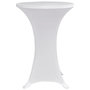 Voir la diapositive 4 : VIDAXL Housses elastiques de table Ø 80 cm Blanc 4 pcs