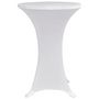 Voir la diapositive 4 : VIDAXL Housses elastiques de table Ø 80 cm Blanc 4 pcs
