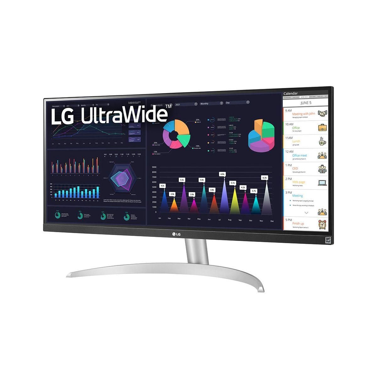 LG Ecran PC UltraWide 29WQ600-W Plat 29'' IPS