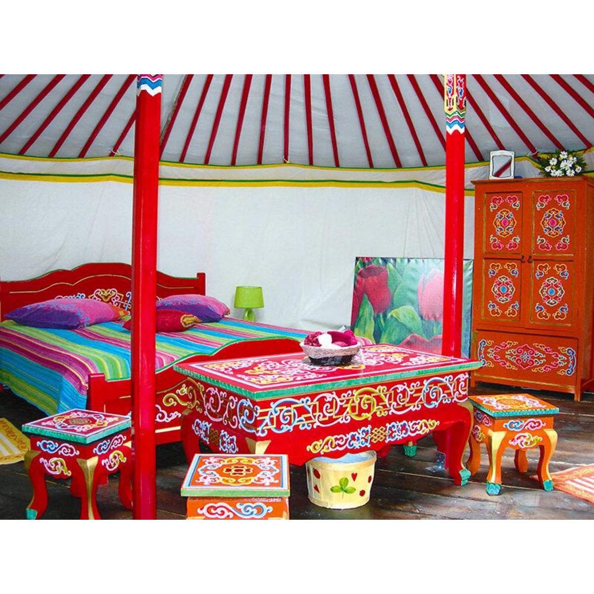 Smartbox 2 jours insolites en famille dans une roulotte ou une yourte avec repas près de Valence - Coffret Cadeau Séjour