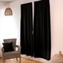 Voir la diapositive 4 : ENJOY HOME Rideau de porte occultant 90x210 Basic noir