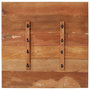 Voir la diapositive 4 : VIDAXL Dessus de table carre 70x70 cm 25-27 mm Bois de recuperation
