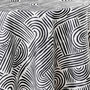 Voir la diapositive 2 : Paris Prix Nappe Ronde Imprimé  Pandore  180cm Noir