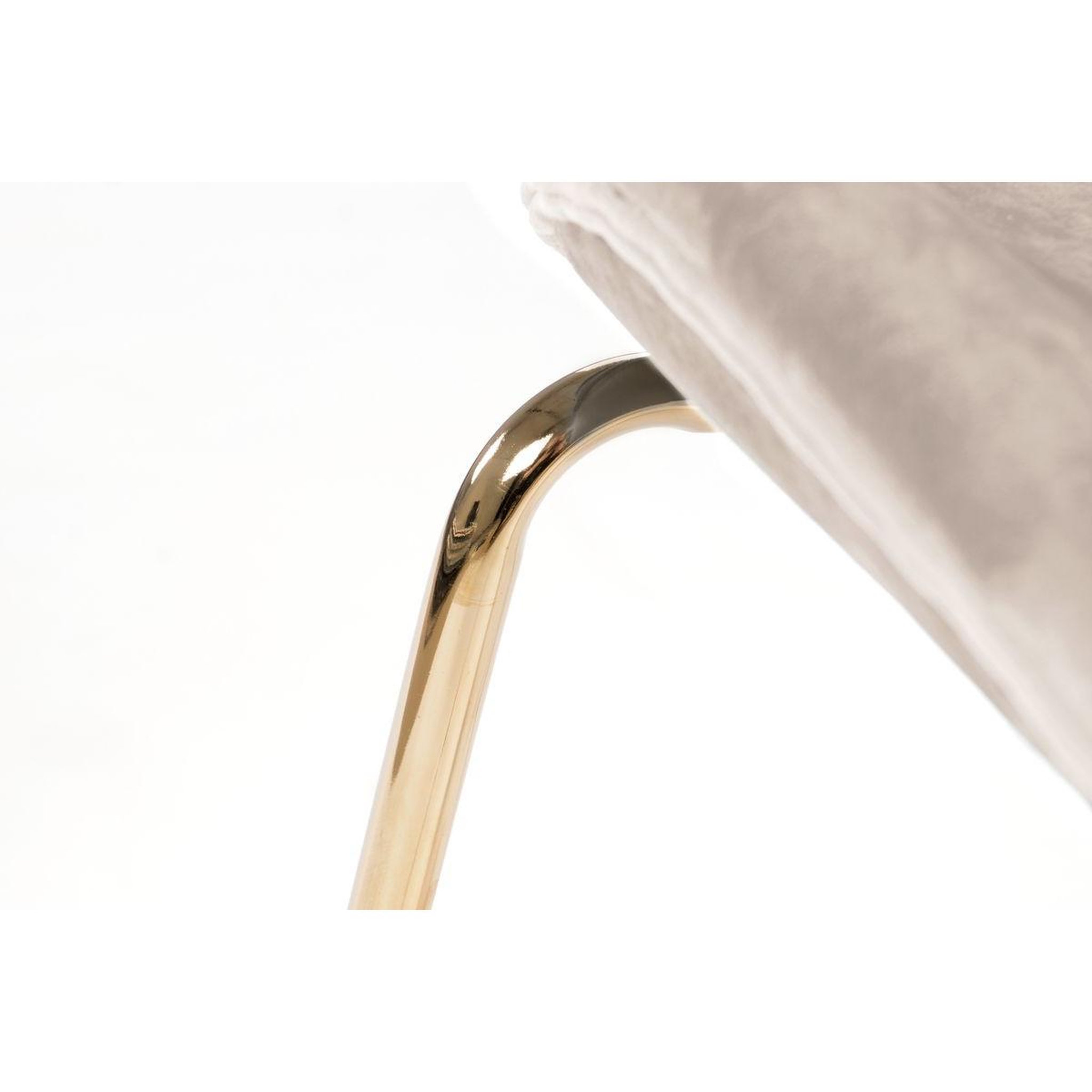 Voir la diapositive 4 : Paris Prix Lot de 2 chaises design  charlize  90cm beige & or