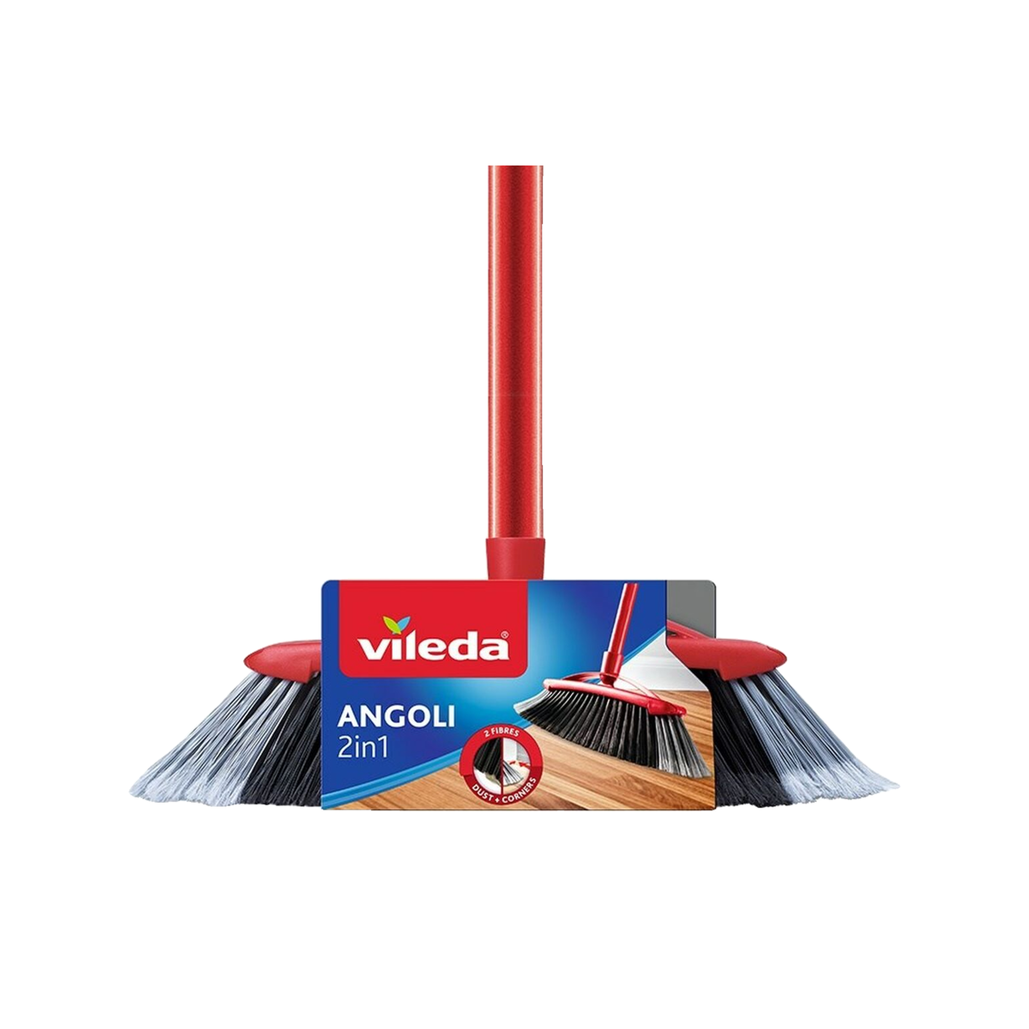 vileda Balai Vileda 2 in 1 profiled rouge/noir/gris