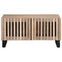 Voir la diapositive 2 : VIDAXL Table basse blanc 80x51x40 cm bois de manguier massif