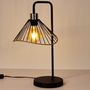 Voir la diapositive 4 : Paris Prix Lampe à Poser en Métal  Lounge  47cm Noir