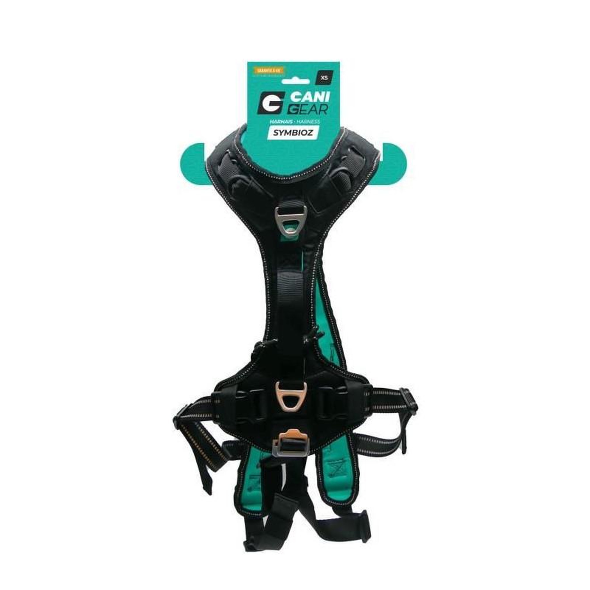 GENERIQUE Harnais pour chien - SYMBIOZ - XS - Noir / Bleu