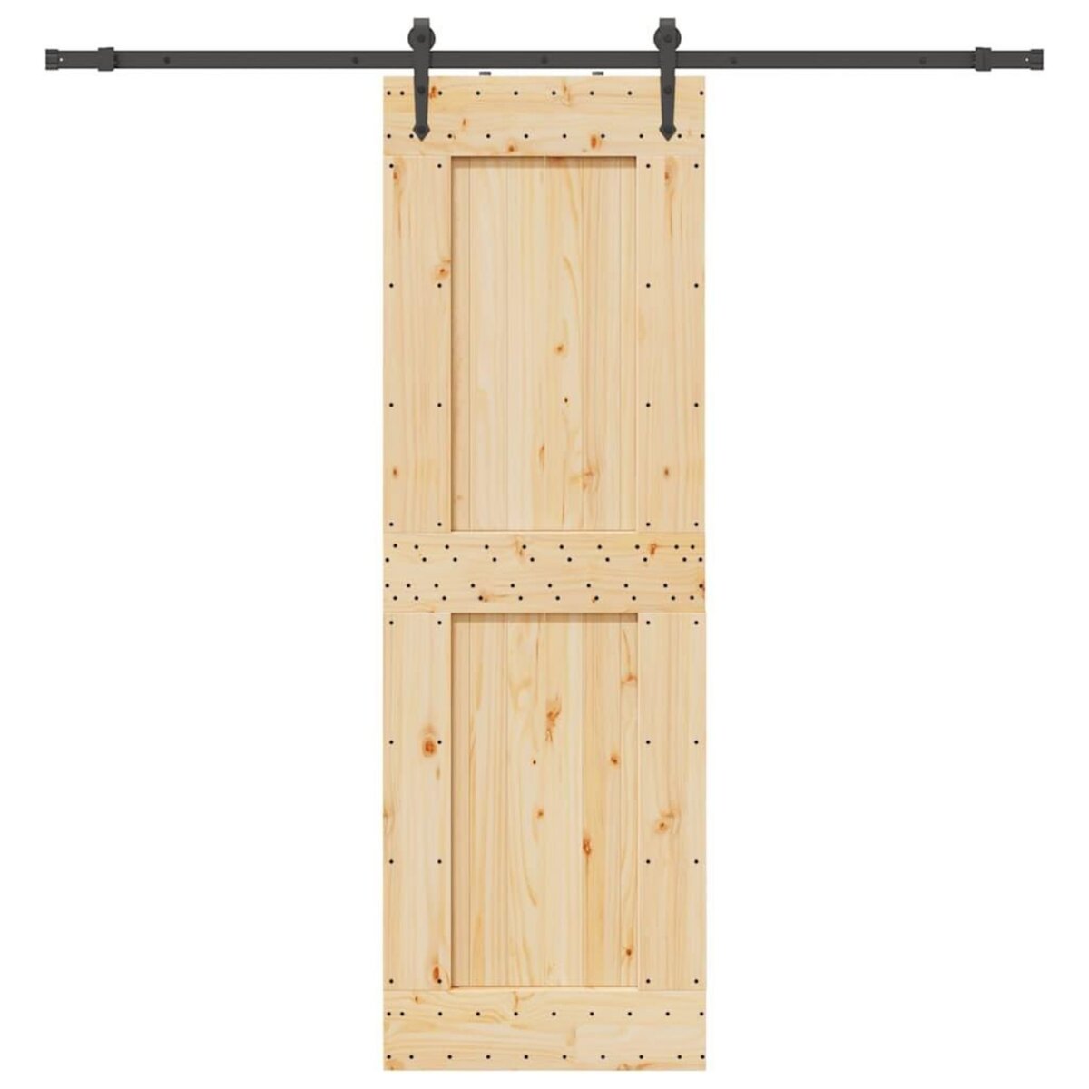 VIDAXL Porte coulissante et kit de quincaillerie 70x210 cm pin massif