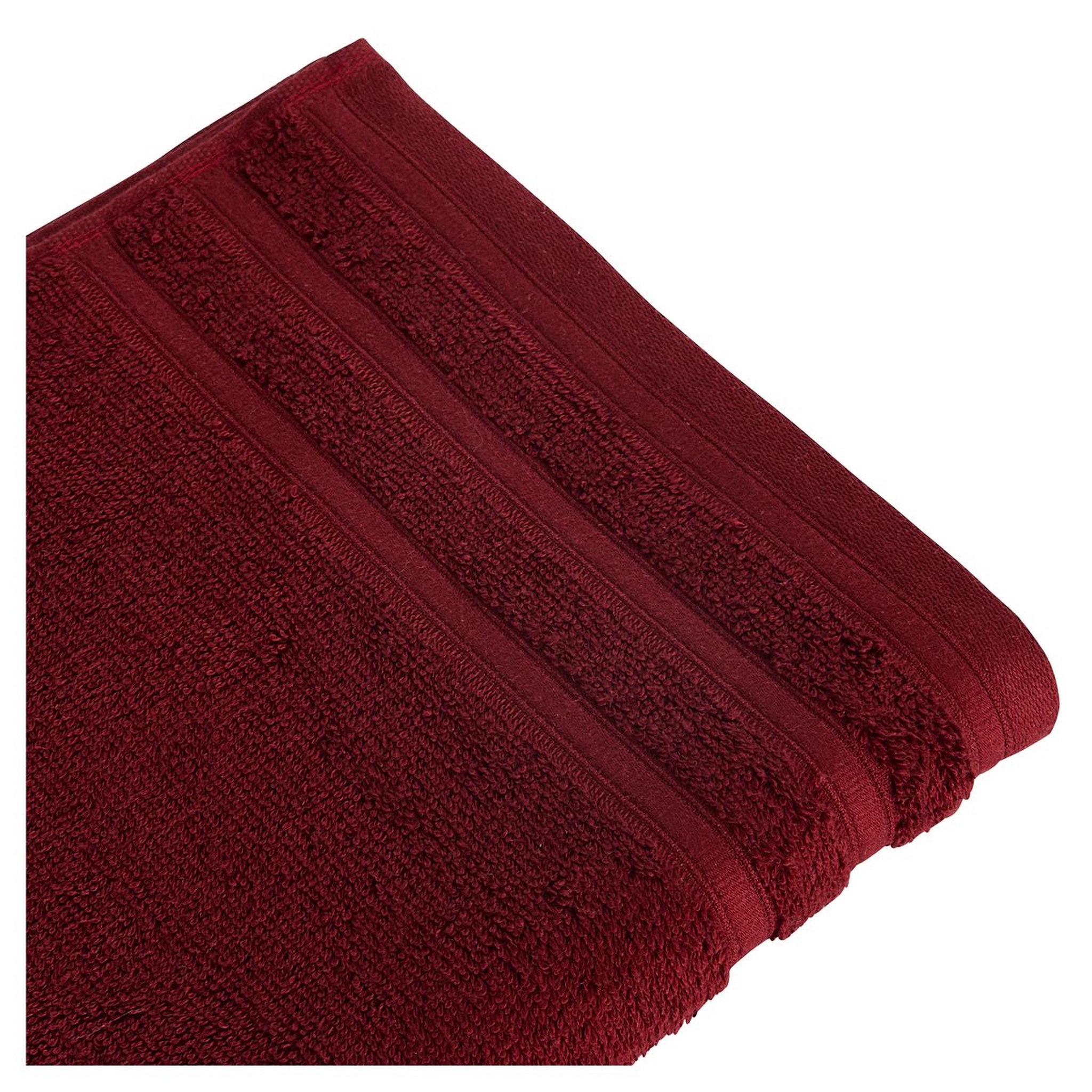 Voir la diapositive 2 : ACTUEL  Serviette de toilette unie en coton bouclé 500 gr/m2