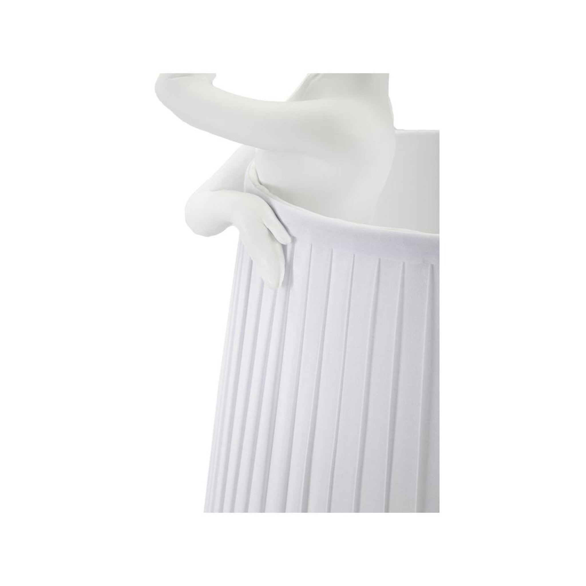 Voir la diapositive 3 : Paris Prix Lampe à poser en résine  ballet  62cm blanc