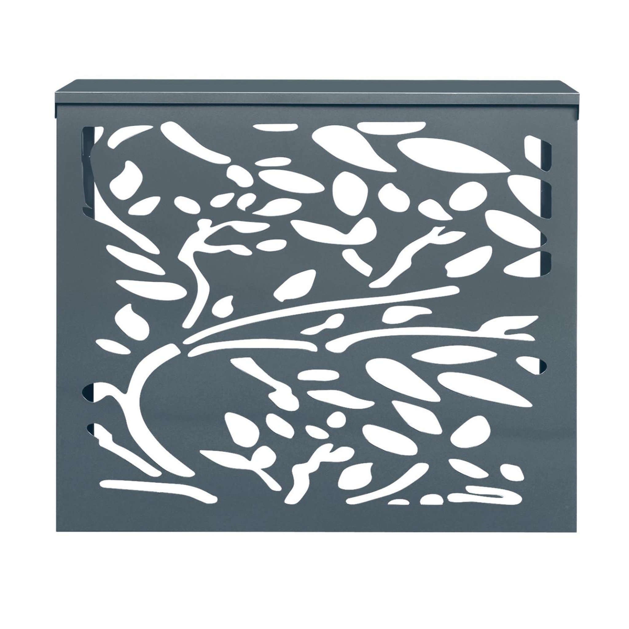 Voir la diapositive 3 : ID MARKET Cache climatiseur en métal gris anthracite LIS protection unité extérieur 95 x 50 x 80 cm