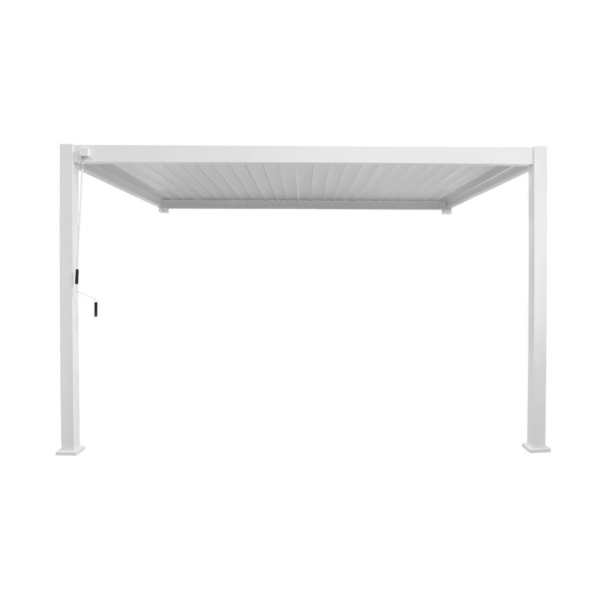 SWEEEK Pergola bioclimatique aluminium adossée lames orientables 4x3m Triomphe
