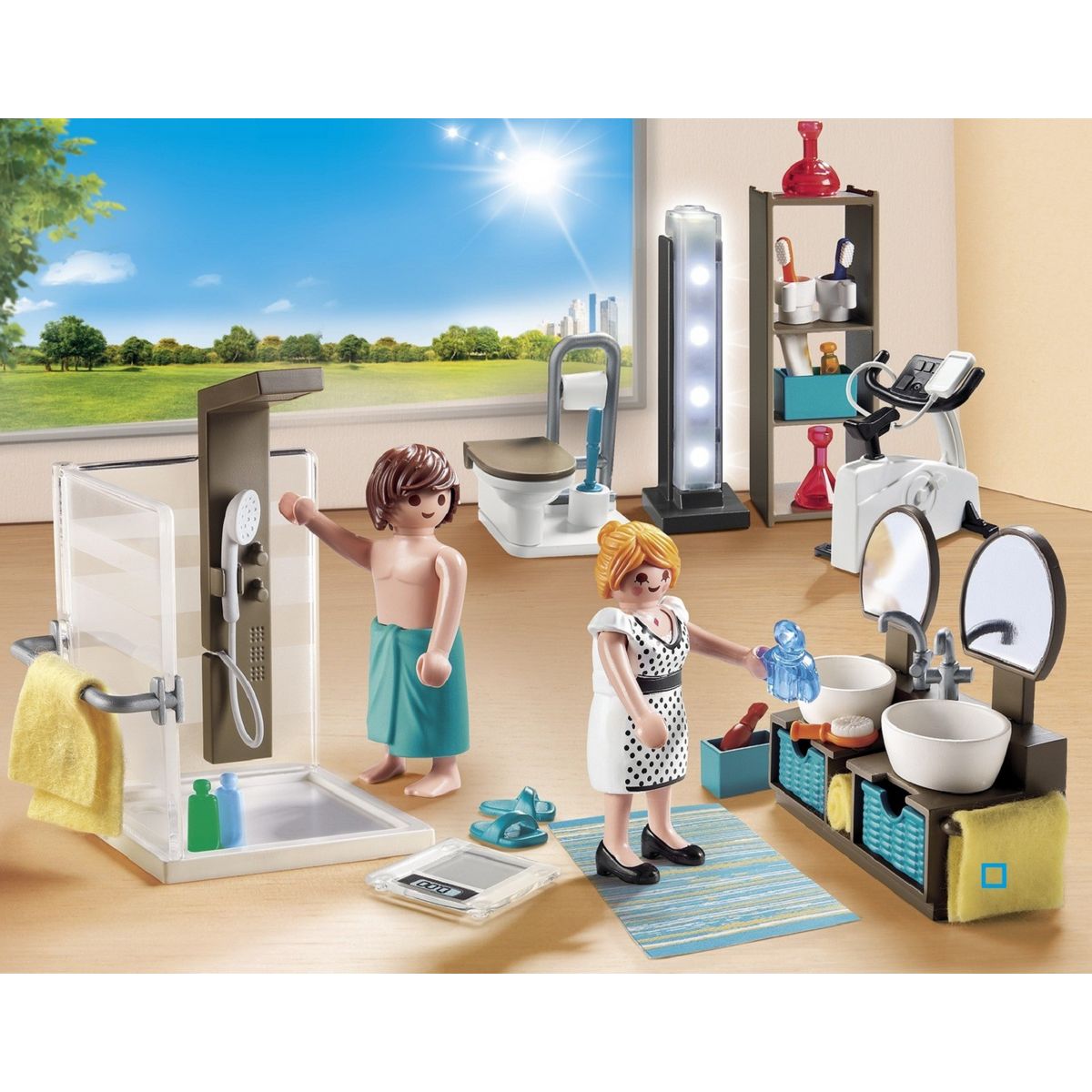 PLAYMOBIL 9268 - City Life - Salle de bain avec douche à l'italienne 