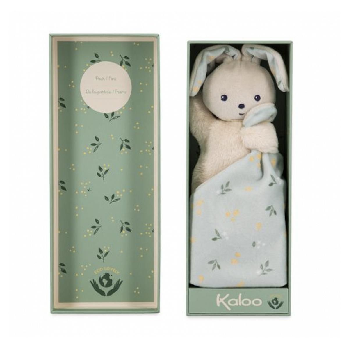 Kaloo Carre douceur doudou lapin bouquet d agrumes