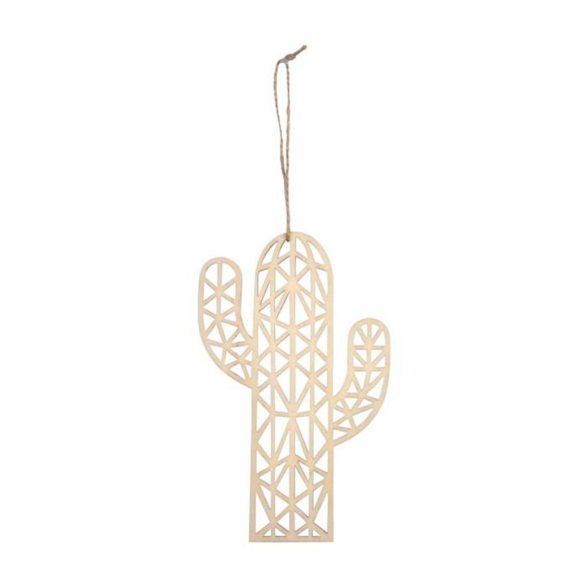 Paris Prix Forme à Décorer en Bois  Cactus  18cm Naturel