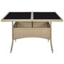 Voir la diapositive 3 : VIDAXL Table a dîner d'exterieur Beige Resine tressee et verre