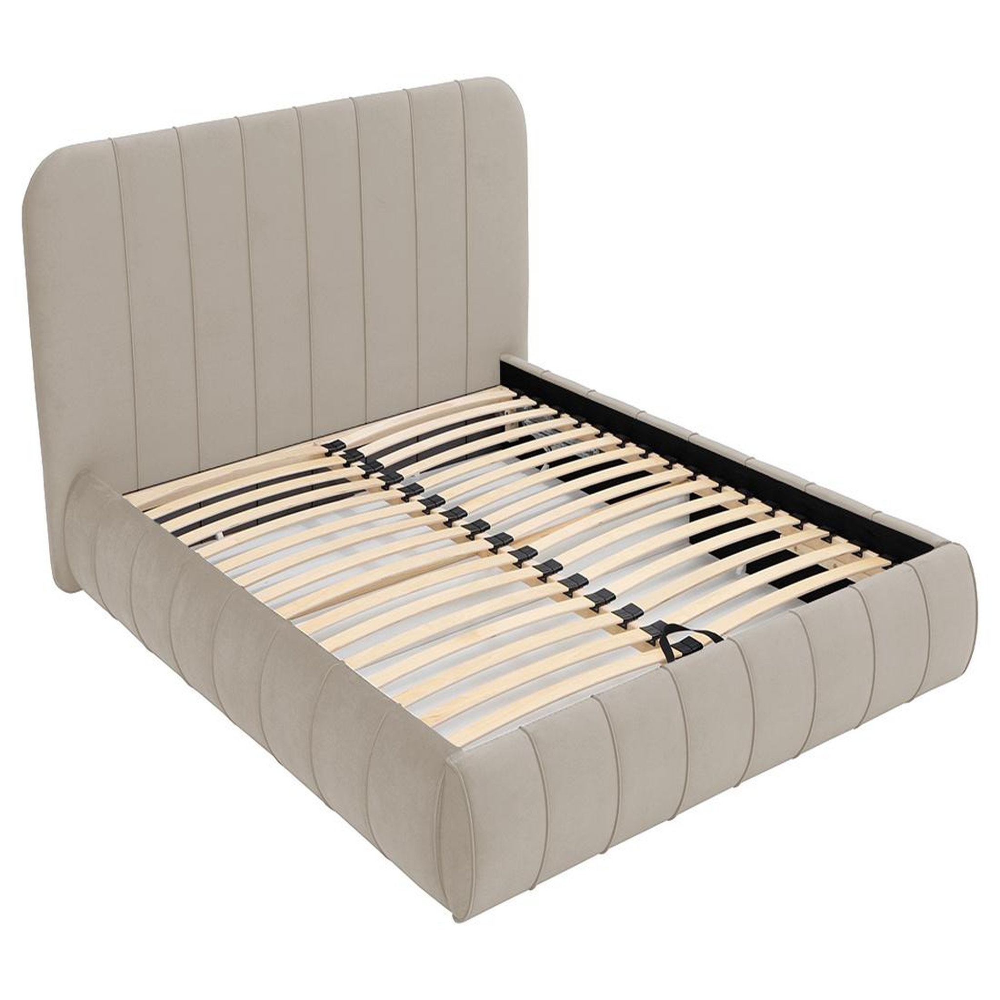 Voir la diapositive 5 : BEST MOBILIER Elsa - lit coffre - 160x200 cm - en velours - sommier inclus