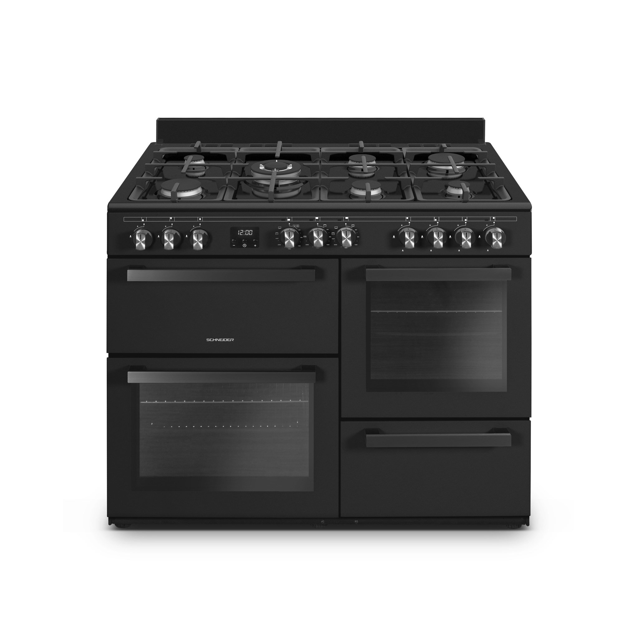 SCHNEIDER Piano de cuisson 7 feux Black mat - SCPG71MF-BM