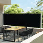Voir la diapositive 1 : VIDAXL Auvent lateral retractable de patio 140x600 cm Noir