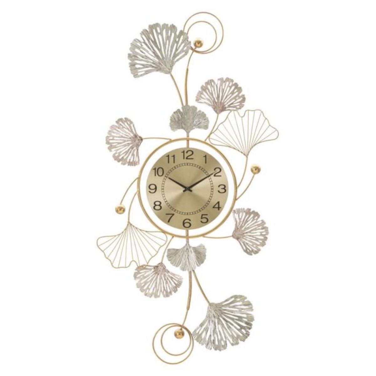 Paris Prix Décoration Murale Avec Horloge  Leavy  102cm Multicolore