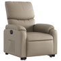 Voir la diapositive 3 : VIDAXL Fauteuil inclinable electrique cappuccino similicuir