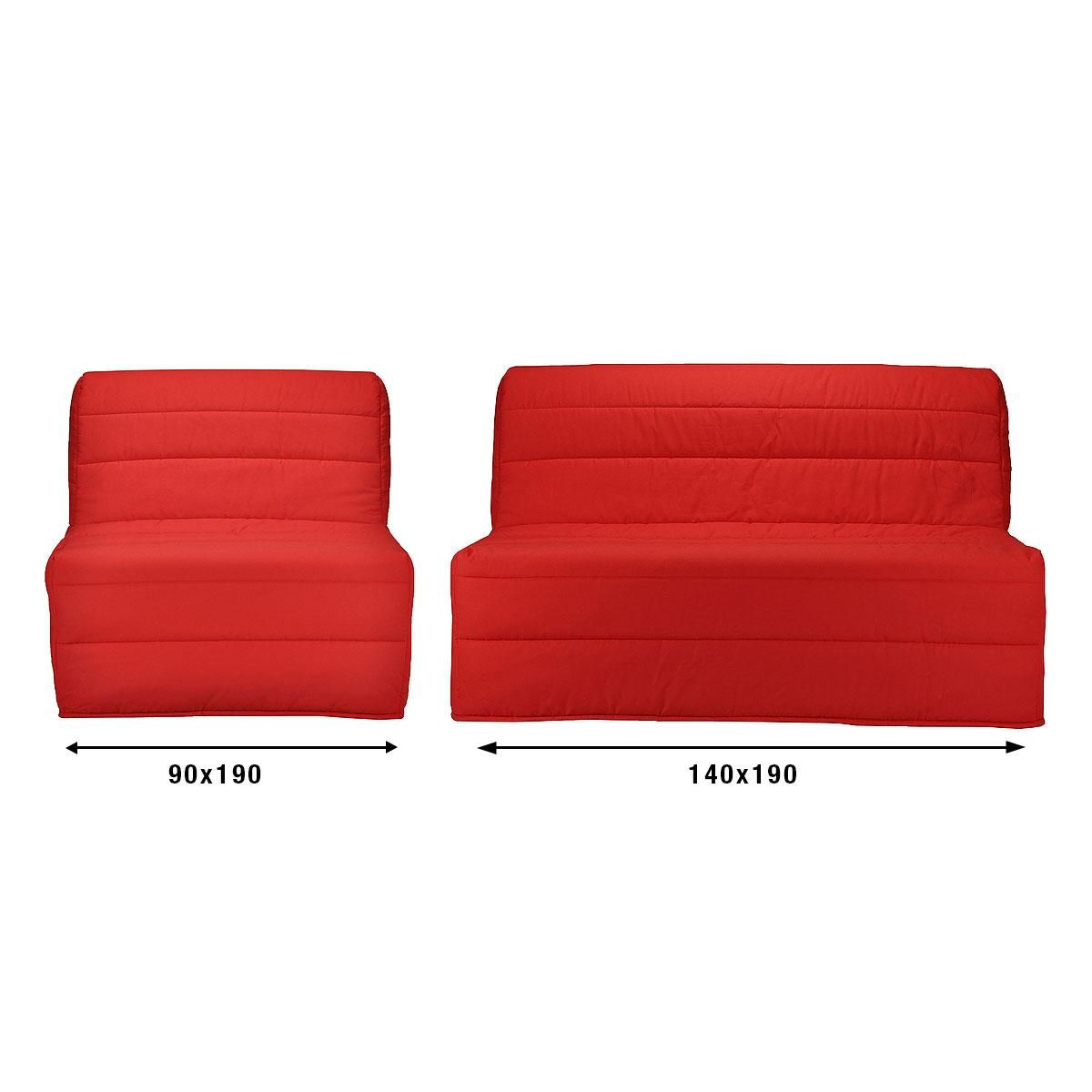 Banquette BZ UNI matelas 9 cm mousse 20 kg/m3