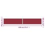 Voir la diapositive 6 : VIDAXL Auvent lateral retractable Rouge 200x1200 cm