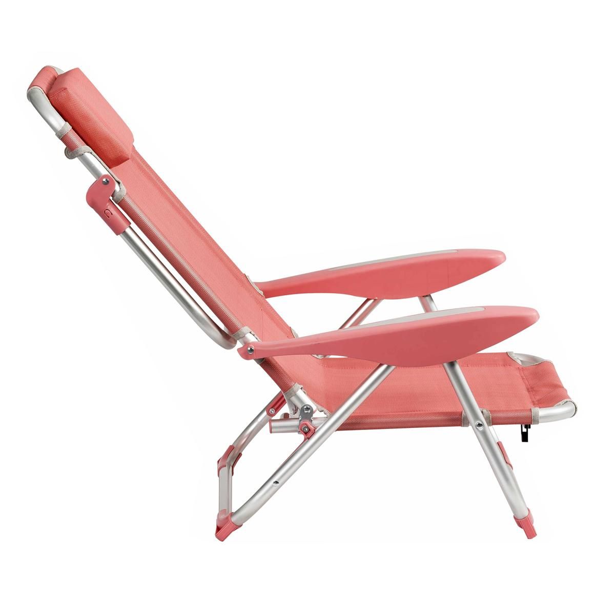 Clic Clac des Plages Fauteuil relax aluminium 4 positions rose CLIC CLAC