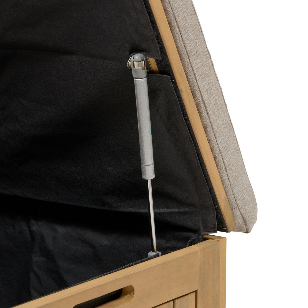 HESPERIDE Coffre banc de rangement de jardin en acacia LODGIA - 100 L - Marron