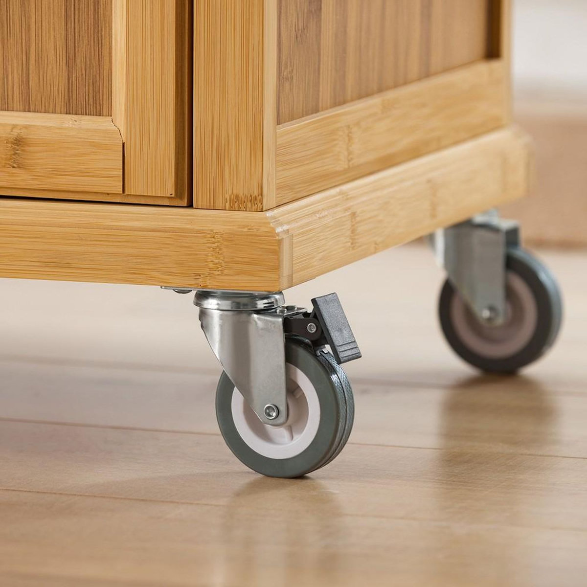 SOBUY SoBuy - Îlot De Cuisine à 4 tiroirs - Couleur Bois - 115x46x92cm - Fonctionnel - FKW70-N