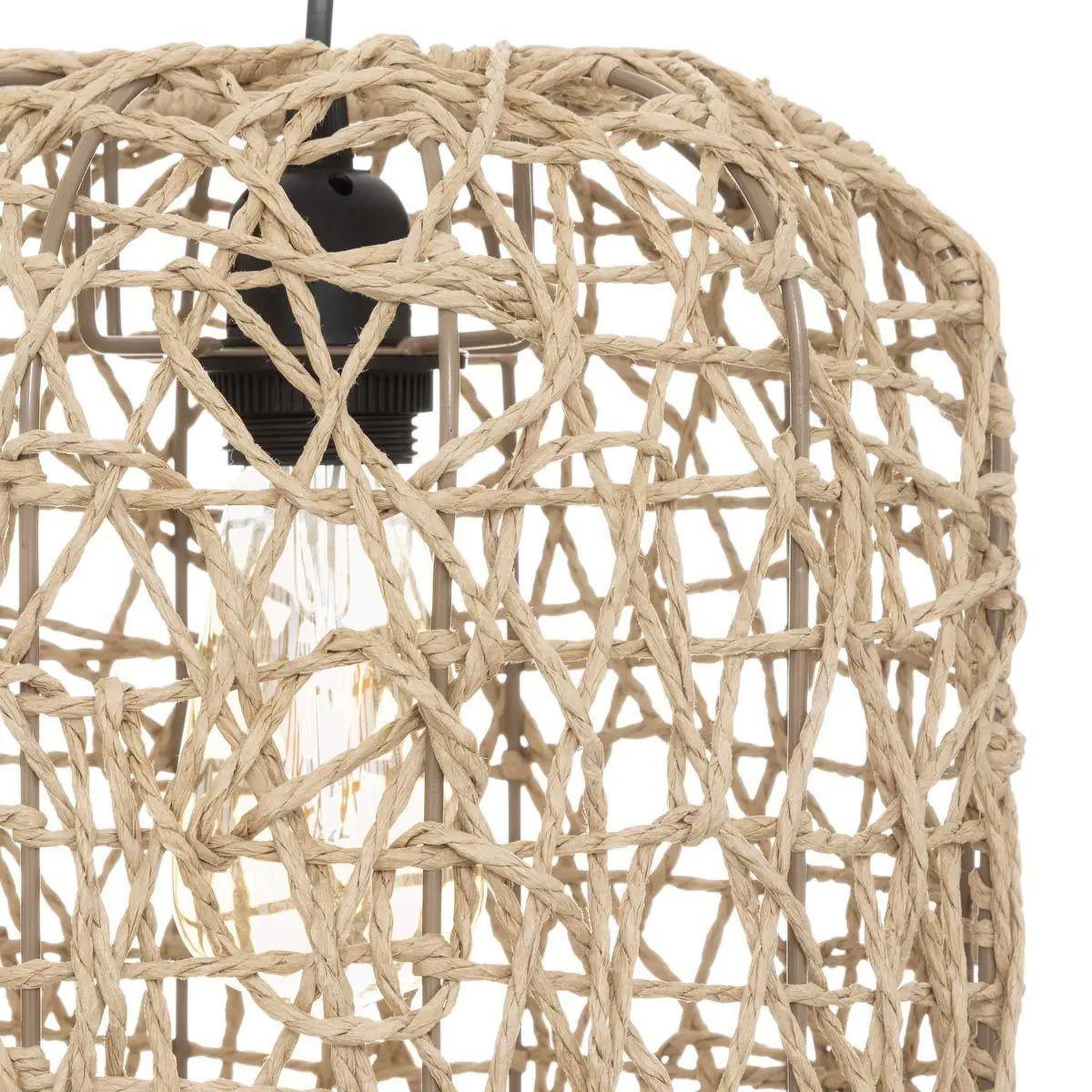 Voir la diapositive 2 : ATMOSPHERA Lampe suspension design  raahe  38cm beige